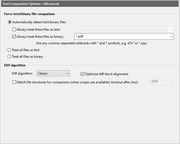 Options - Text Comparison :: Advanced